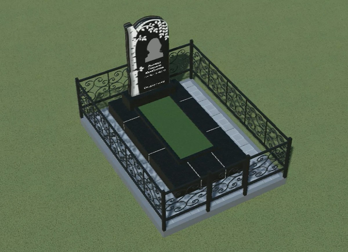 Установка ограды на могилу