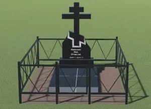 Гранитный памятник "Крест 6"