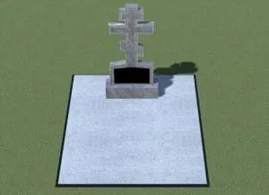 Мраморный памятник "Крест 2"