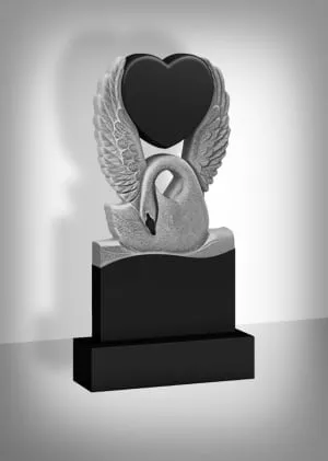 Гранитный памятник "Сердце в крыльях"