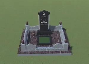Гранитный памятник "Мусульманский 16"