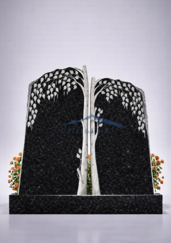 Гранитный памятник "Большая берёза"