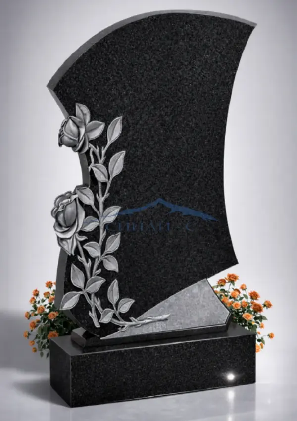 Гранитный памятник "Изящные розы"