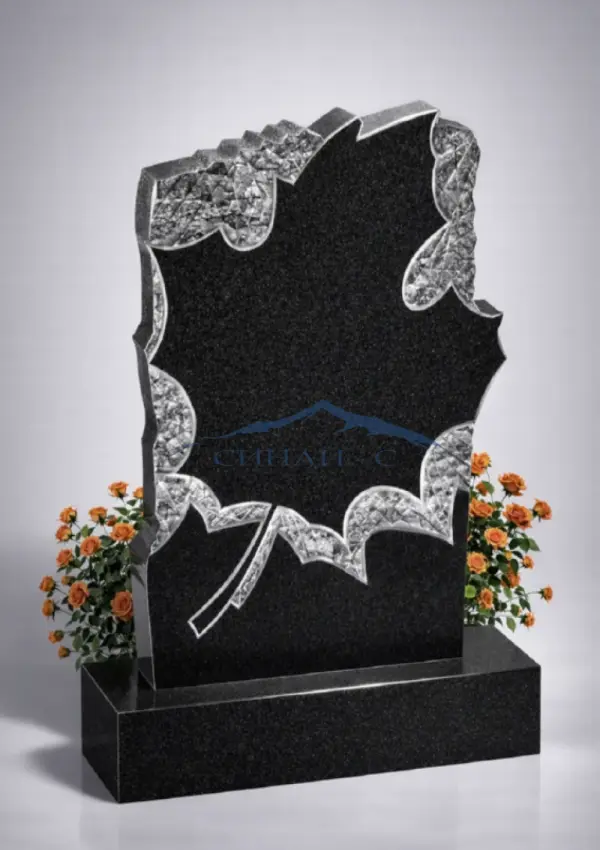 Гранитный памятник "Кленовый лист"