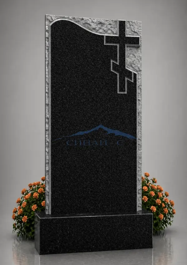 Гранитный памятник "Контур памяти"