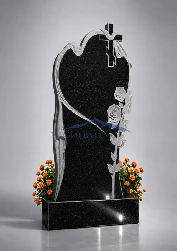 Гранитный памятник "Линия сердца"