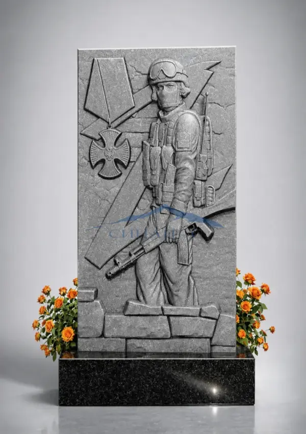 Гранитный памятник "Несломленный"
