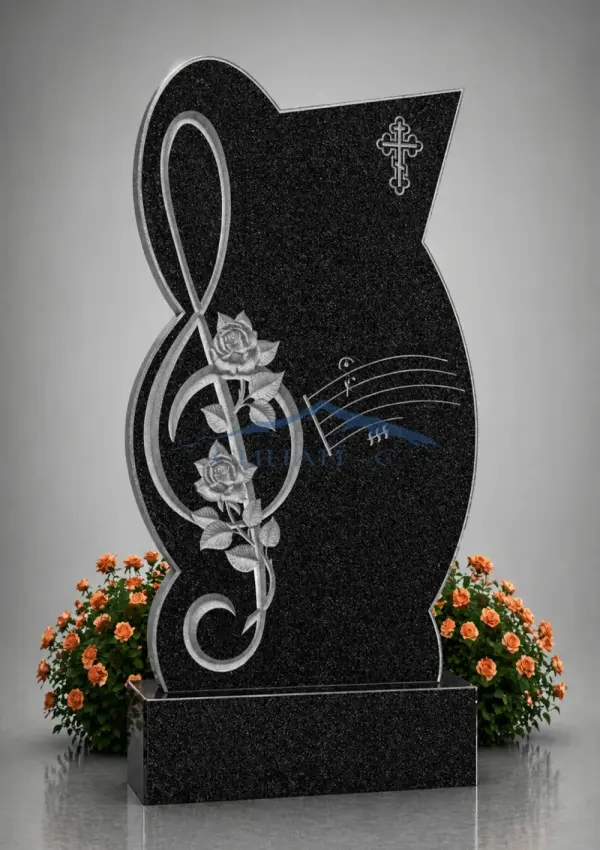 Гранитный памятник "Нота памяти"