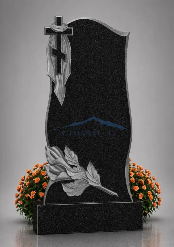 Гранитный памятник "Память с уважением"