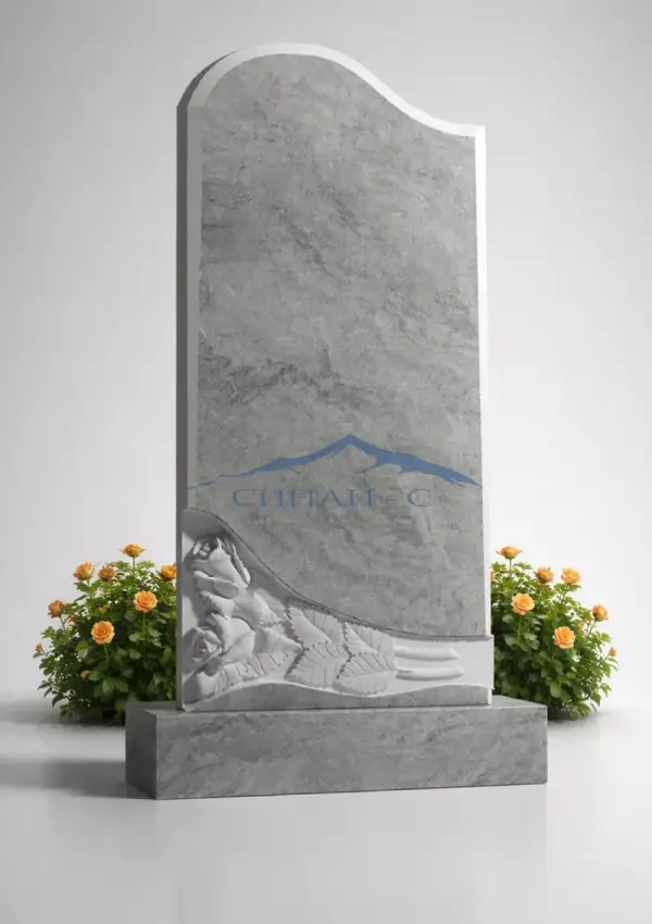 Мраморный памятник "Велика наша скорбь"