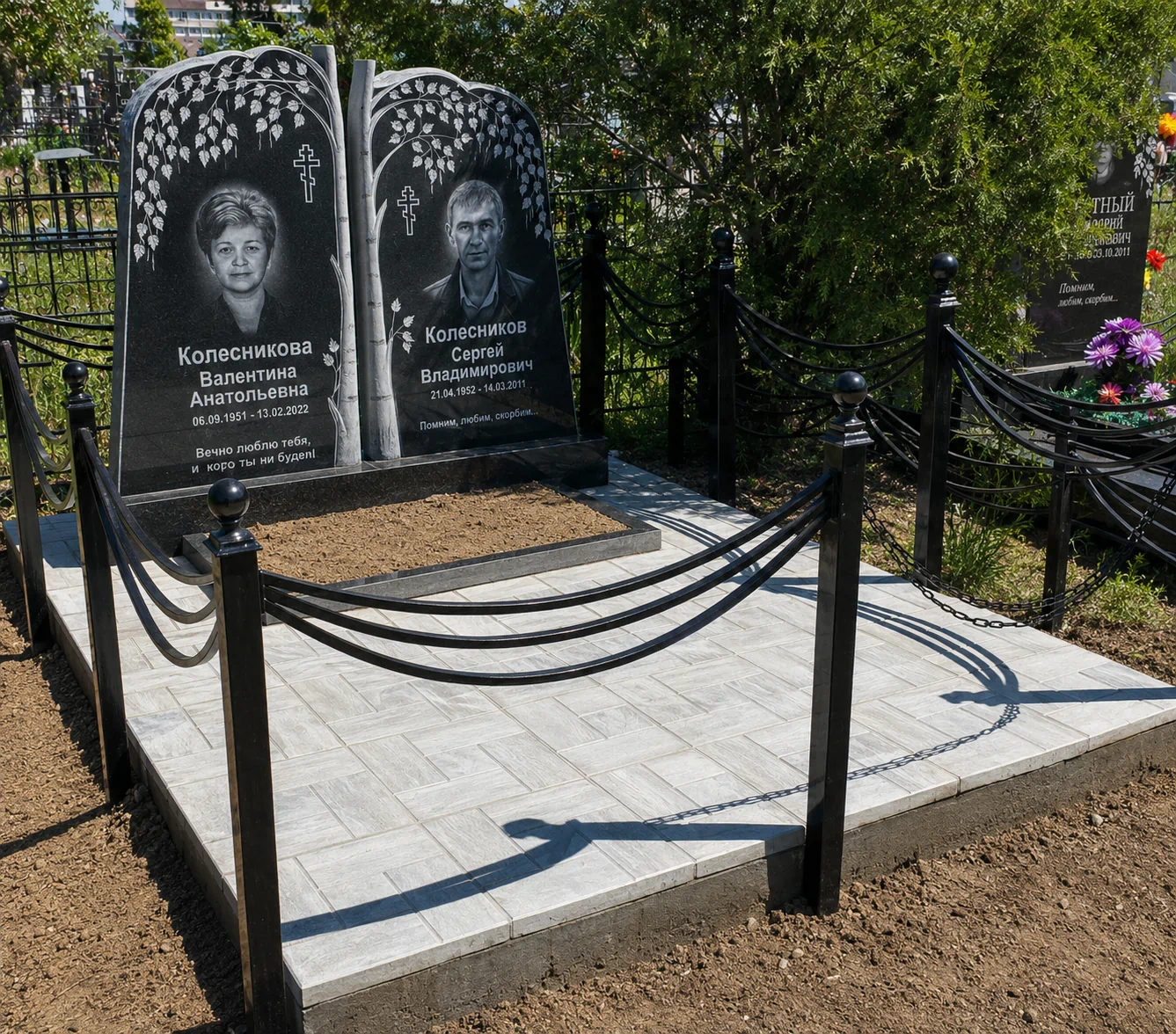 Тротуарная плитка на могилу в Саратове