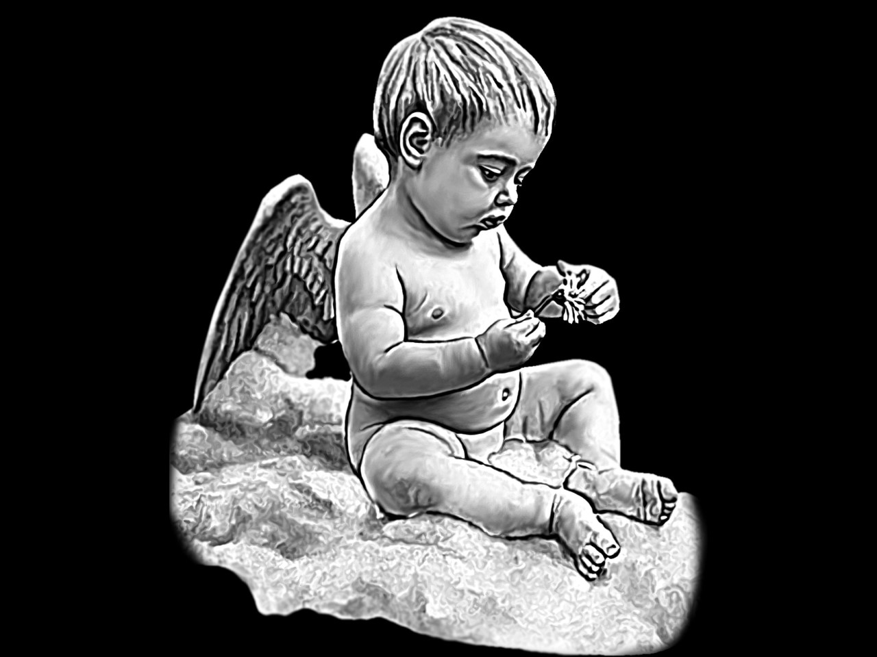 Гравировка на памятник в виде ангела Синай-С Саратов