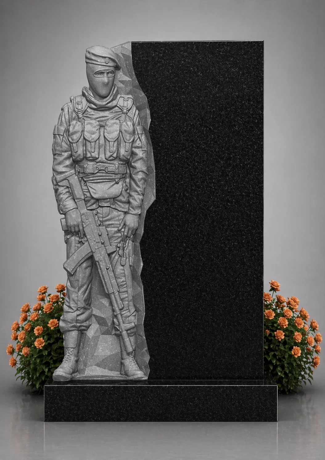 Памятник с художественной скульптурой